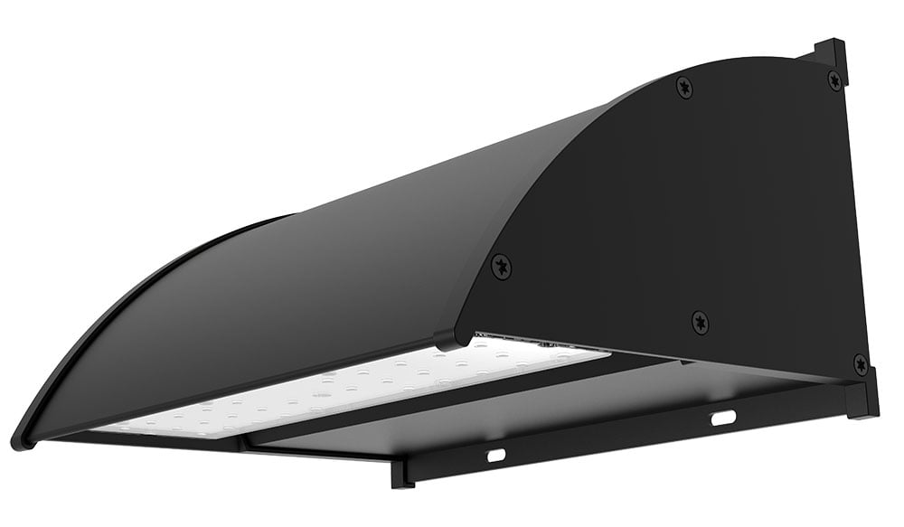 Solar wall pack light 7W installed on exterior wall by Plusrite Australia